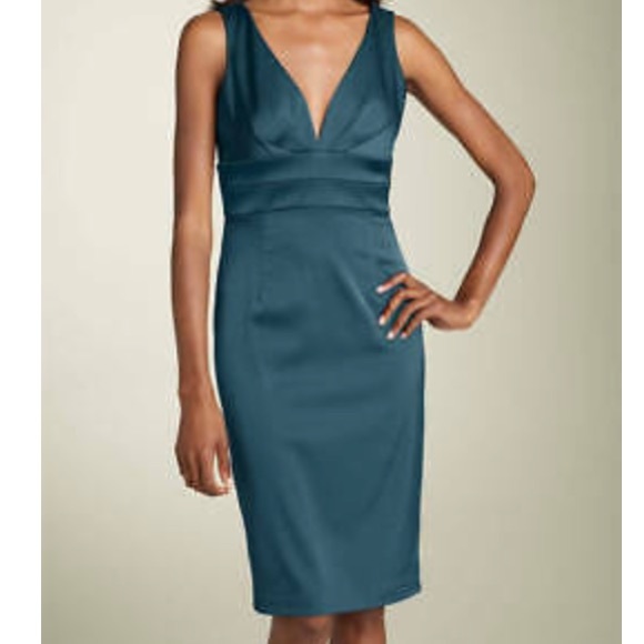 Donna Ricco stretch satin sheath purple dress - Picture 7 of 8